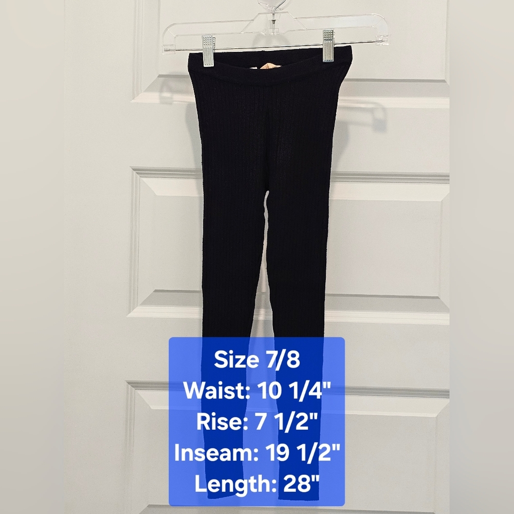 Arizona Girl's Ribbed Leggings, EUC, Size 7/8